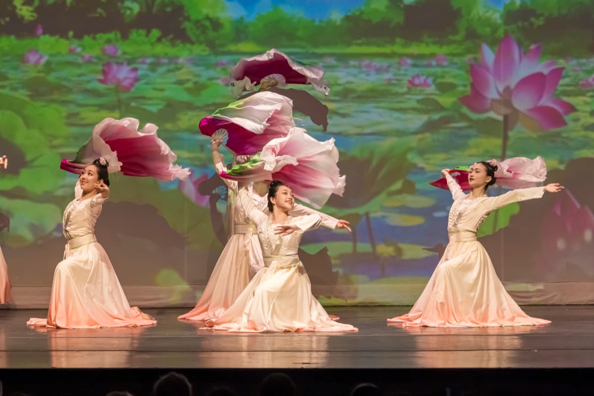 Classical Chinese dance performance on stage